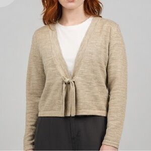 Mercer & Madison Merino Fine Wool Tan Women's Cardigan XL